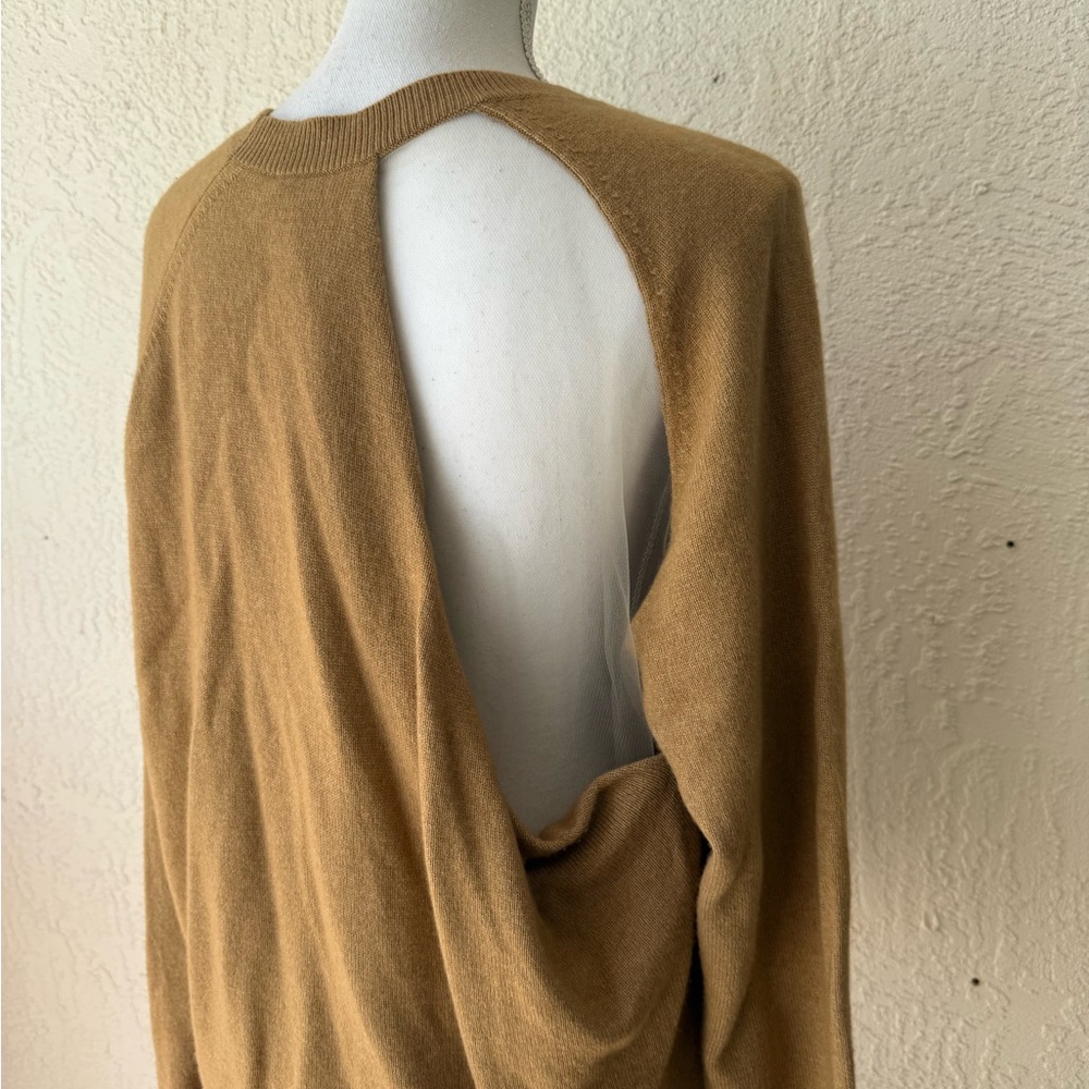 Alexander Wang jumper long sleeve shirt sweater with draped back with a cut-out